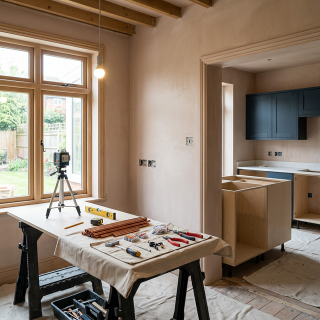 Kitchen Walls & Chase Repairs